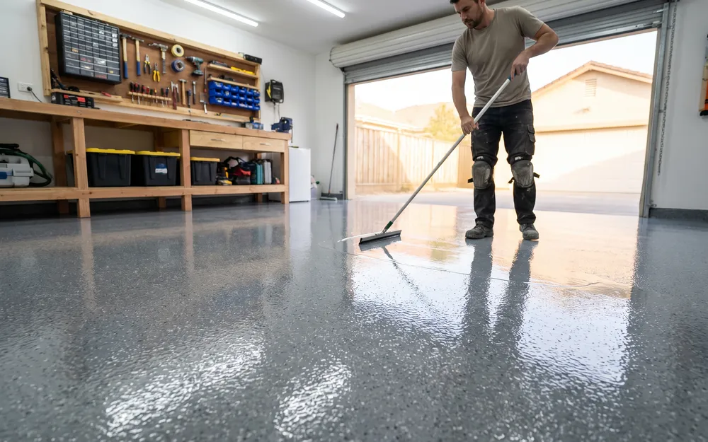 Epoxy Floor Coating, BA Sidewalk Restoration